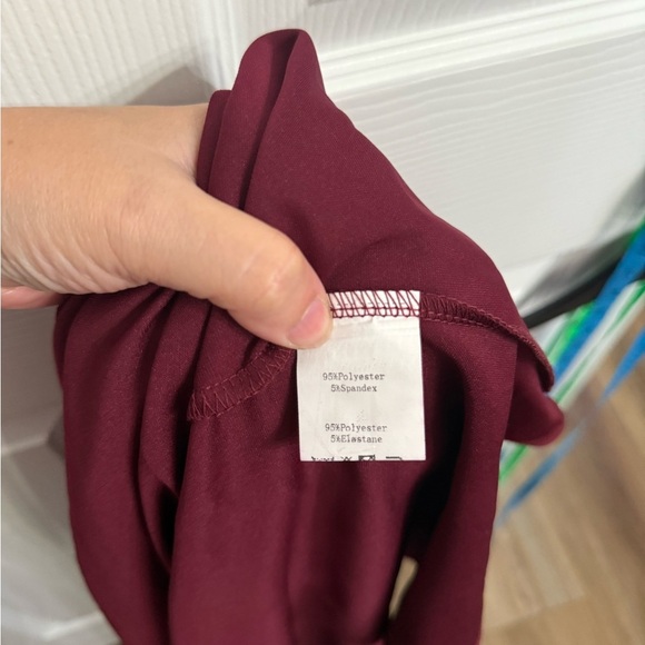 Grace Karin Pinup Retro Style 50s 60s Swing Rockabilly Burgundy Dress SIZE L NWT - Picture 7 of 7